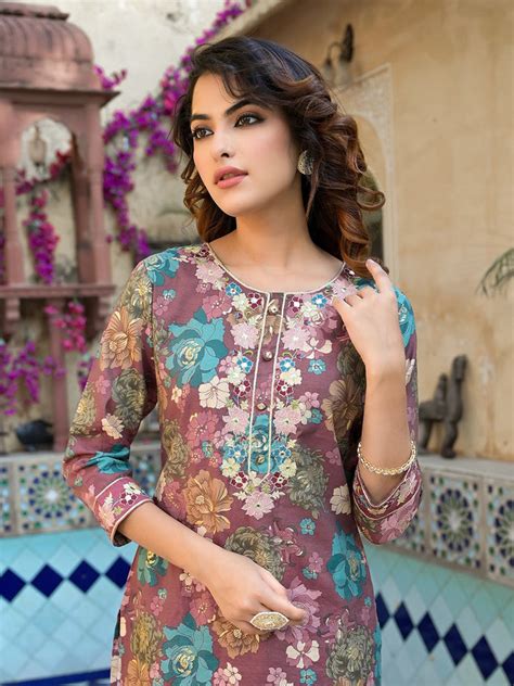 Shop trendy pure cotton kurta pant sets for women online – Yufta Store