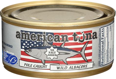American Tuna MSC Certified Sustainable Albacore - No Salt Added, 6oz ...