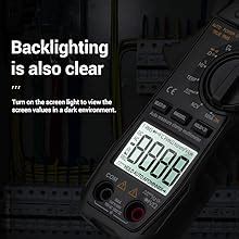 Metravi DT-725 TRMS AC/DC Digital Pocket Clamp Meter upto 600A with ...