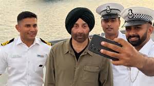 Sunny Deol visits INS Vikrant, pays tribute to Indian Navy