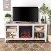 Walker Edison 58-in W Barnwood TV Stand with LED Electric Fireplace in ...