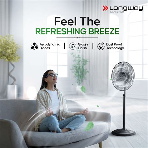 Buy Bolt Black Pedestal Fans Online – Longway India