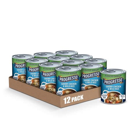 Amazon.com : Progresso Reduced Sodium, Savory Chicken & Wild Rice Soup ...