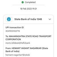 Maharashtra State Road Transport Corporation [MSRTC] — Ticket not ...
