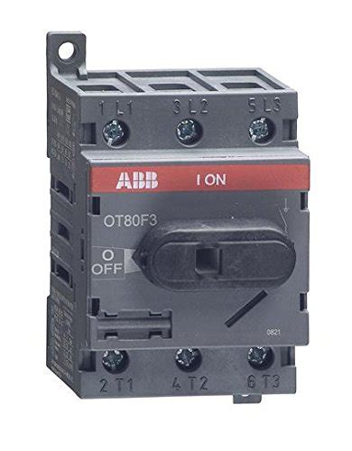 1- ABB OT80F3 DISCONNECT NON-FUSIBLE SWITCH, 3P, 80A, UL508 by ABB ...