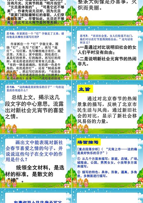 人教版新课标小学语文六年级下册《北京的春节》课件研读PPT-PPT鱼模板网
