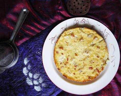 Be Proud…Mace and Saffron flavoured Italian Rice cake – with Almonds ...
