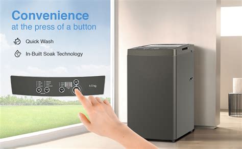 Godrej 6 Kg 5 Star Fully-Automatic Top Loading Washing Machine (WTEON ...