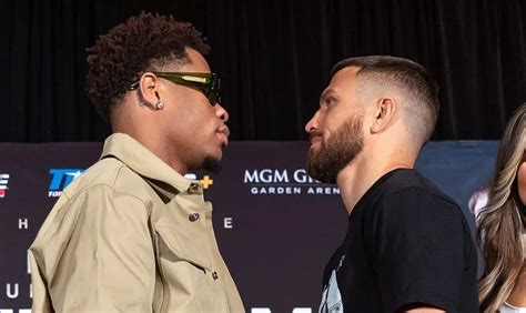 Haney - about a skirmish with Lomachenko at the weigh-in: "It was just ...