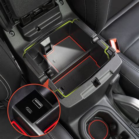 For Wrangler Center Console Organizer with USB Power Port for Wrangler ...