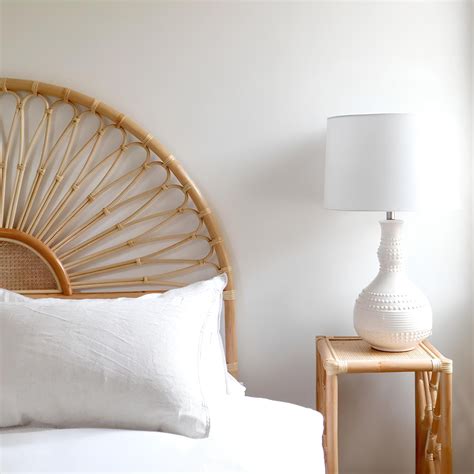Rattan Bedside Table | Cane Side table | Bamboo table - Kaia – Akway