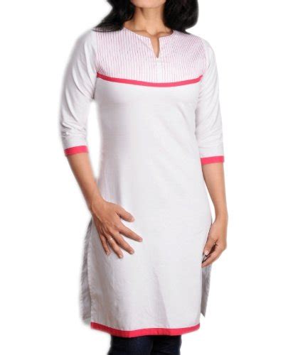 Buy Neburu Women's White Cotton Kurti at Amazon.in