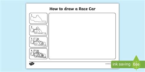 How to Draw a Race Car