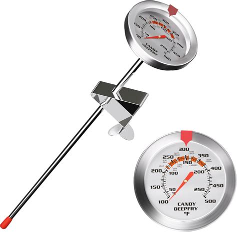 Amazon.com: Efeng Candy Thermometer with Pot Clip & 15" Probe - Deep ...