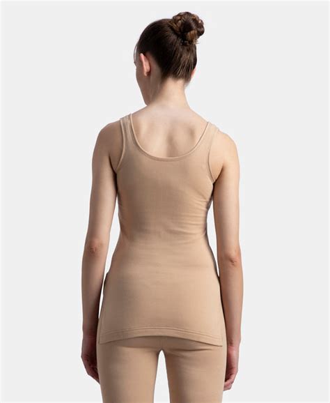 Buy Super Combed Cotton Rich Brushed Fabric Thermal Tank Top with ...