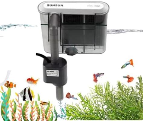 Sun-Sun HBL Series Aquarium Hang On Filter (HBL-302 | 3W | 350L/H (Size ...