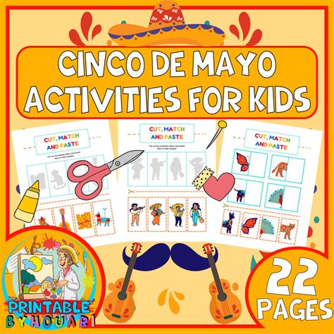 Cinco De Mayo activities for kids- Mexico Activity For Kids- cut and paste pages | Made By Teachers