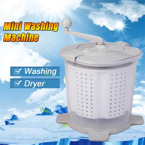 TABODD Laundry Washer Hand Powered Portable Compact Mini Washing ...