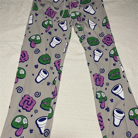 grey kankan rr frrog pjs pajama pants 4/20... - Depop