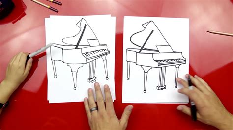 How To Draw A Grand Piano - Art For Kids Hub