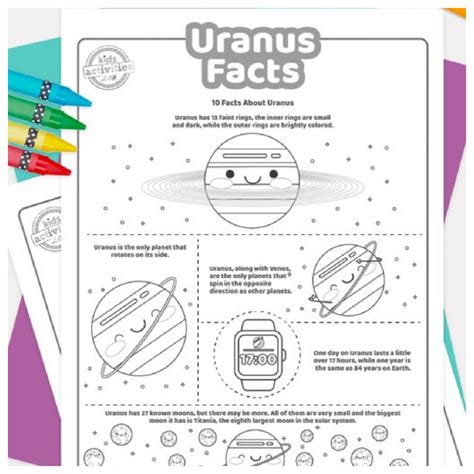 Fun Uranus Facts For Kids To Print and Learn | Kids Activities Blog