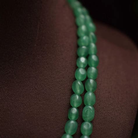 Green Beaded Necklace | Handcrafted Elegance for Women