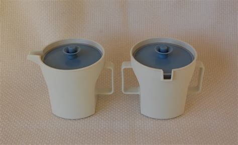 Vintage Tupperware Creamer and Sugar Set