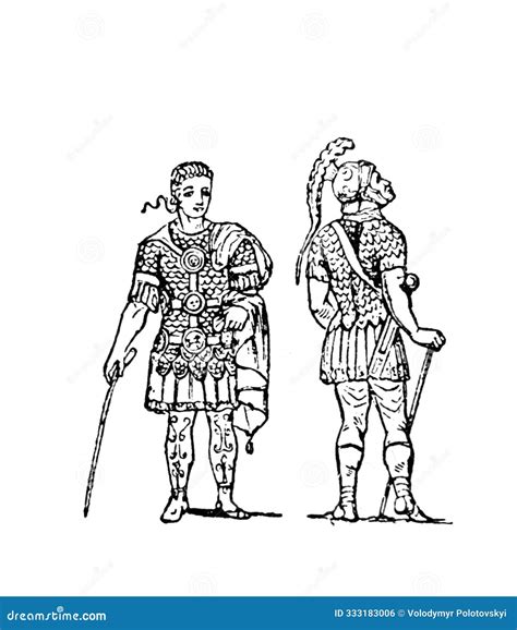 Roman Centurions in the Old Book Atlas De La Bible by Fillion, 1883 ...