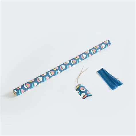 Buy Corsica Retroglitz Multicolour Floral Printed Paper Wrapping Sheet ...