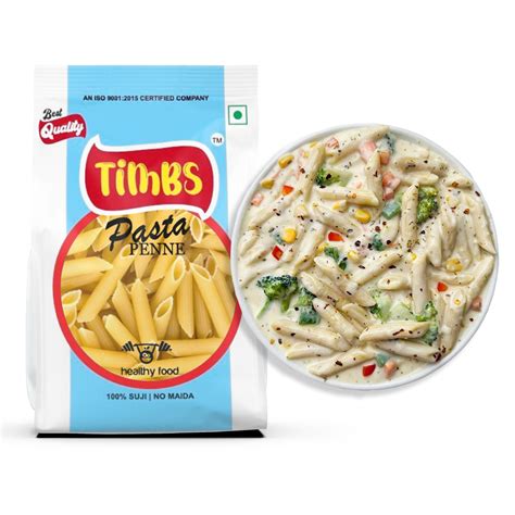 Timbs Penne Pasta | 100% Suji | Boils in 7 Mins | 450g – Timbs Foods