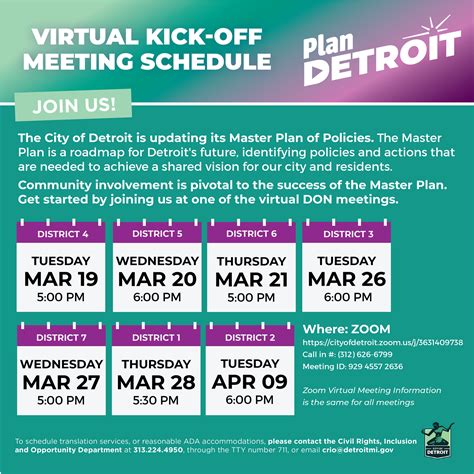 PLAN DETROIT - Virtual Kick-off Meetings for City of Detroit Master ...