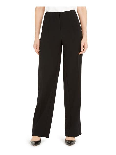ALFANI Womens Black Straight leg Pants Size: 4 - Walmart.com