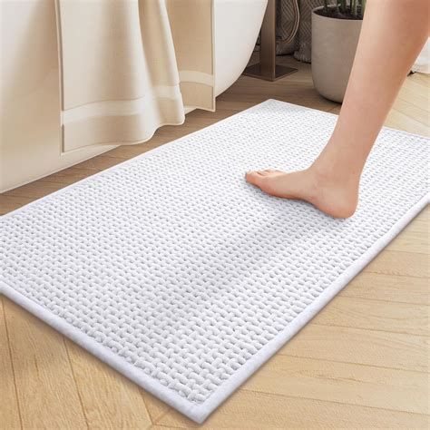 Amazon.com: Color&Geometry Small Bathroom Rugs Upgraded Denser Chenille ...