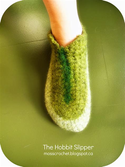 Moss Crochet: Felted Crochet Slipper: The Hobbit Slipper V.2