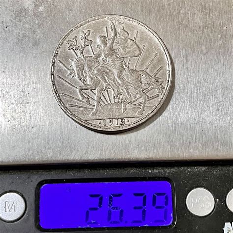 Yahoo!オークション - 銀貨 1912年 1ペソ カバリート馬銀貨 メキシコ ...