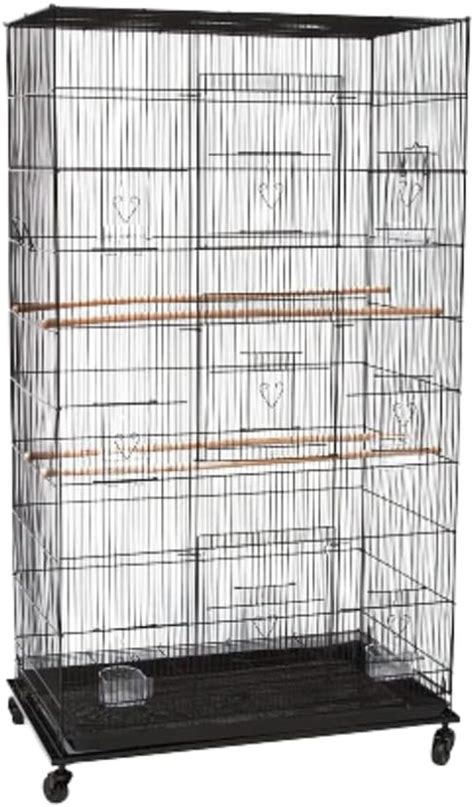 Bird cage with Wheels for Budgies, Finches, Love Birds, Cocktails ...