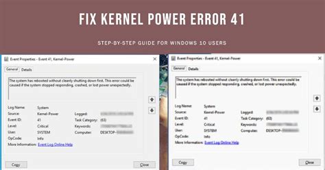 Image result for 41 Kernel-Power Critical Error Windows 1.0