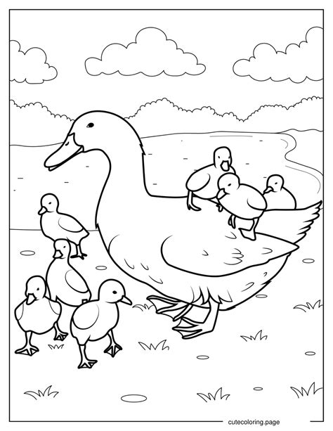 Duck Coloring Pages(27+ free printable coloring pages) | Cute Coloring ...