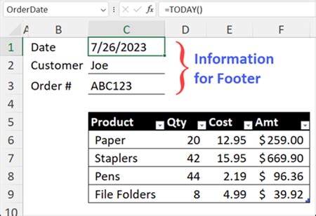 Image result for Excel Footer Tutorial