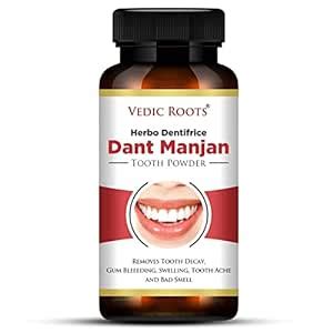 Buy Vedic Roots Herbal Dant Manjan/Tooth Powder|Tooth Pain Gum Bleeding ...