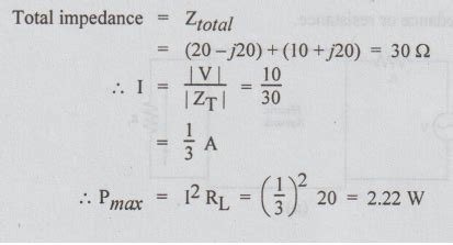 Maximum Power Transfer Theorem - Statement, Circuit Diagram, Equation ...