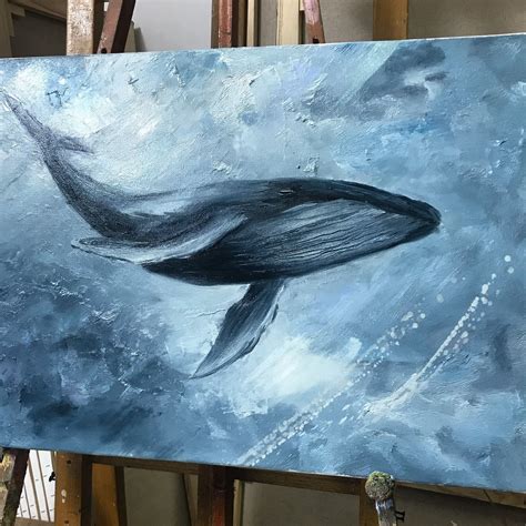 Dream of whales by Anna Mysskaya #oiloncanvas #whale #whales # ...