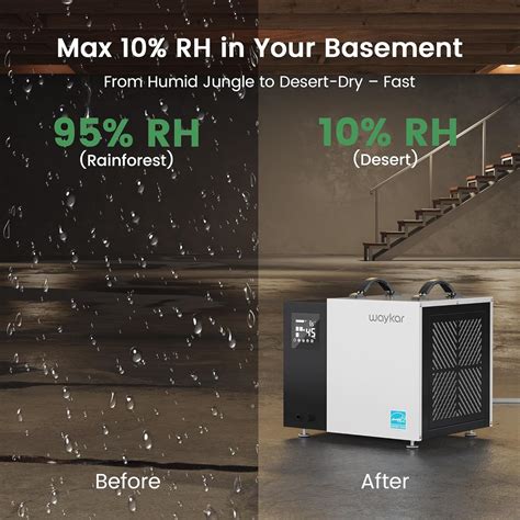 Waykar 70 Pint Energy Star Crawl Space Dehumidifier India | Ubuy
