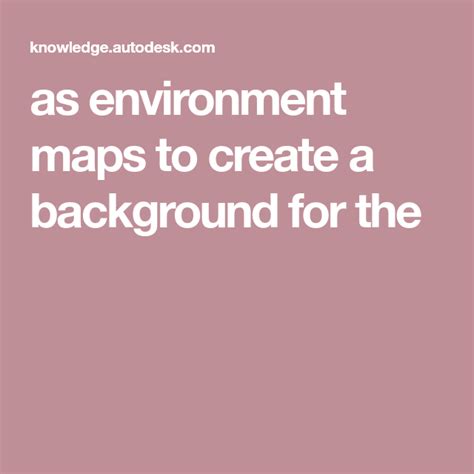 How to Create Environment Map 的图像结果