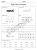 300 Printable Sight Words, Kindergarten Worksheets, Fry Sight Word Spe ...
