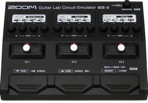 Zoom GCE-3 Guitar Lab Circuit Emulator, Compact USB Audio Interface for ...