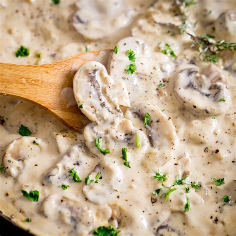 Creamy Mushroom Sauce - Nicky's Kitchen Sanctuary