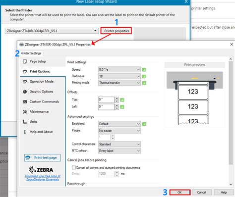 Image result for Zebra Printer Settings