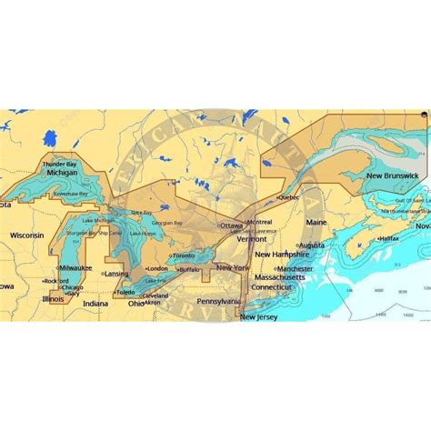 C-Map 4D Chart NA-D061: Great Lakes & St. Lawrence Seaway (Update)