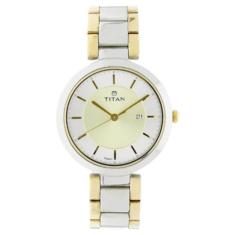 Buy Online Titan Workwear Bicolour Dial Analog with Date Stainless ...